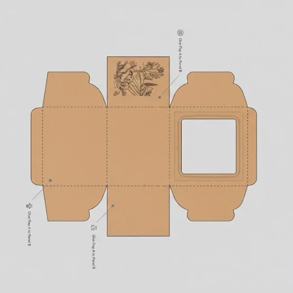 Cake Slice Box template