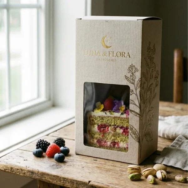 Cake Slice Box with logo