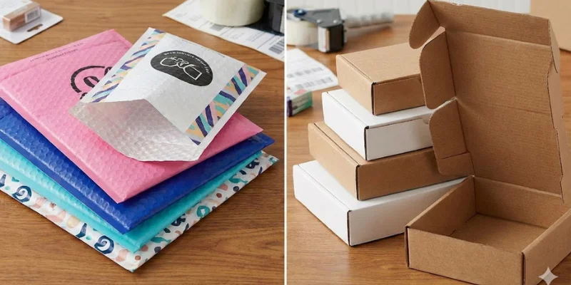 Custom Bubble Mailers vs Standard Mailers boxes