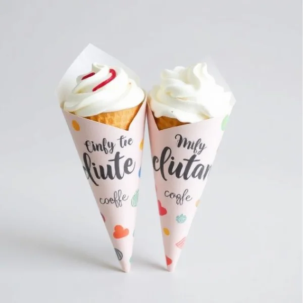 Custom ice cone sleeve