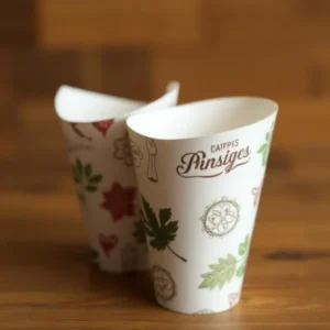 Printed cone sleeves paper