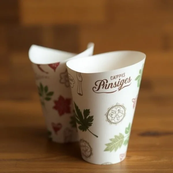 Printed cone sleeves paper