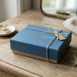 Custom blue jewelry box