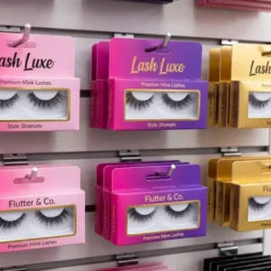 custom eyelash boxes with hang