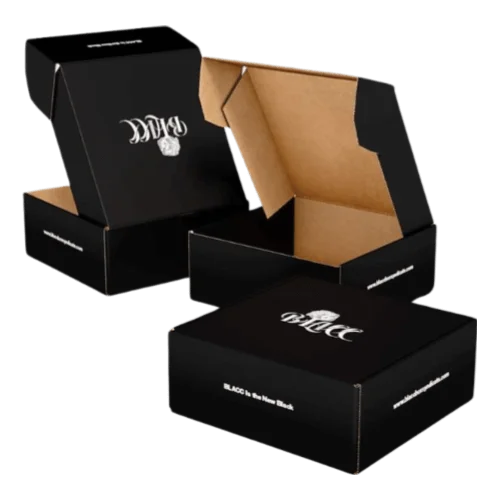 Black Mailer Box | Black Mailer Box Customized | Black Mailer Box With Logo