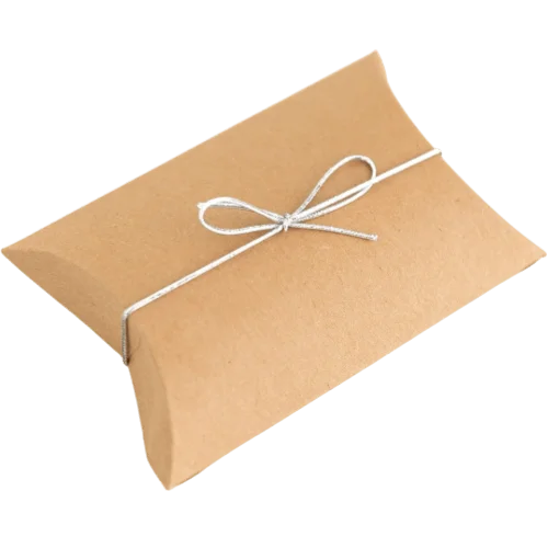 Kraft Pillow Box | Kraft Pillow Box Customized | Kraft Pillow Box With Logo